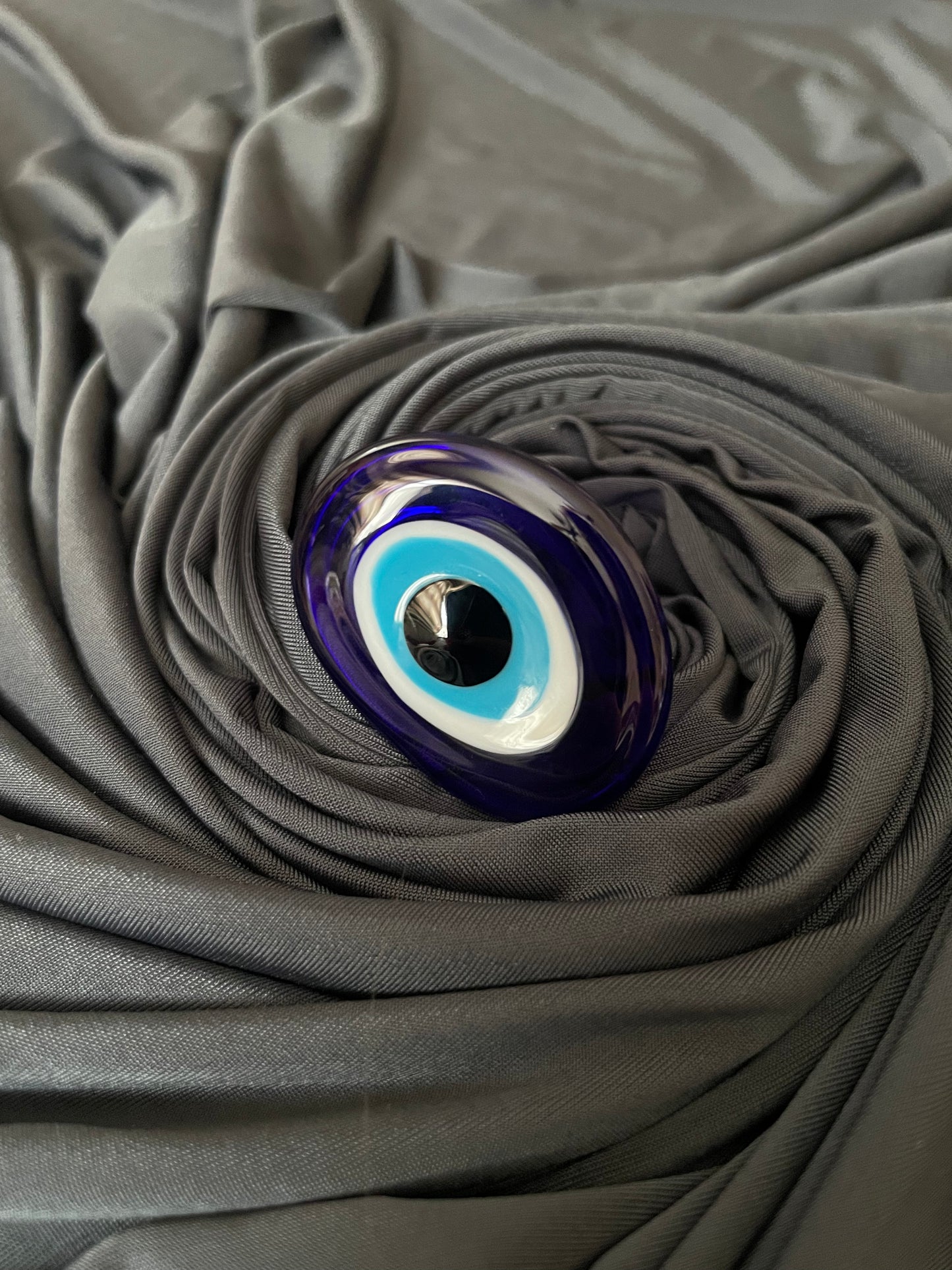 017 Evil Eye Glass Ring
