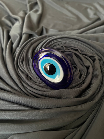 017 Evil Eye Glass Ring